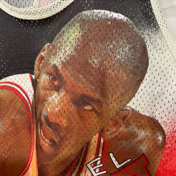 Vintage Starter Hot Michael Jordan Jersey Size Large 90s Used Chicago Bulls - Picture 4 of 12